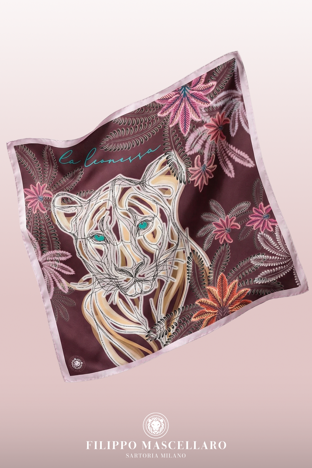 Foulard "La Leonessa" - Viola