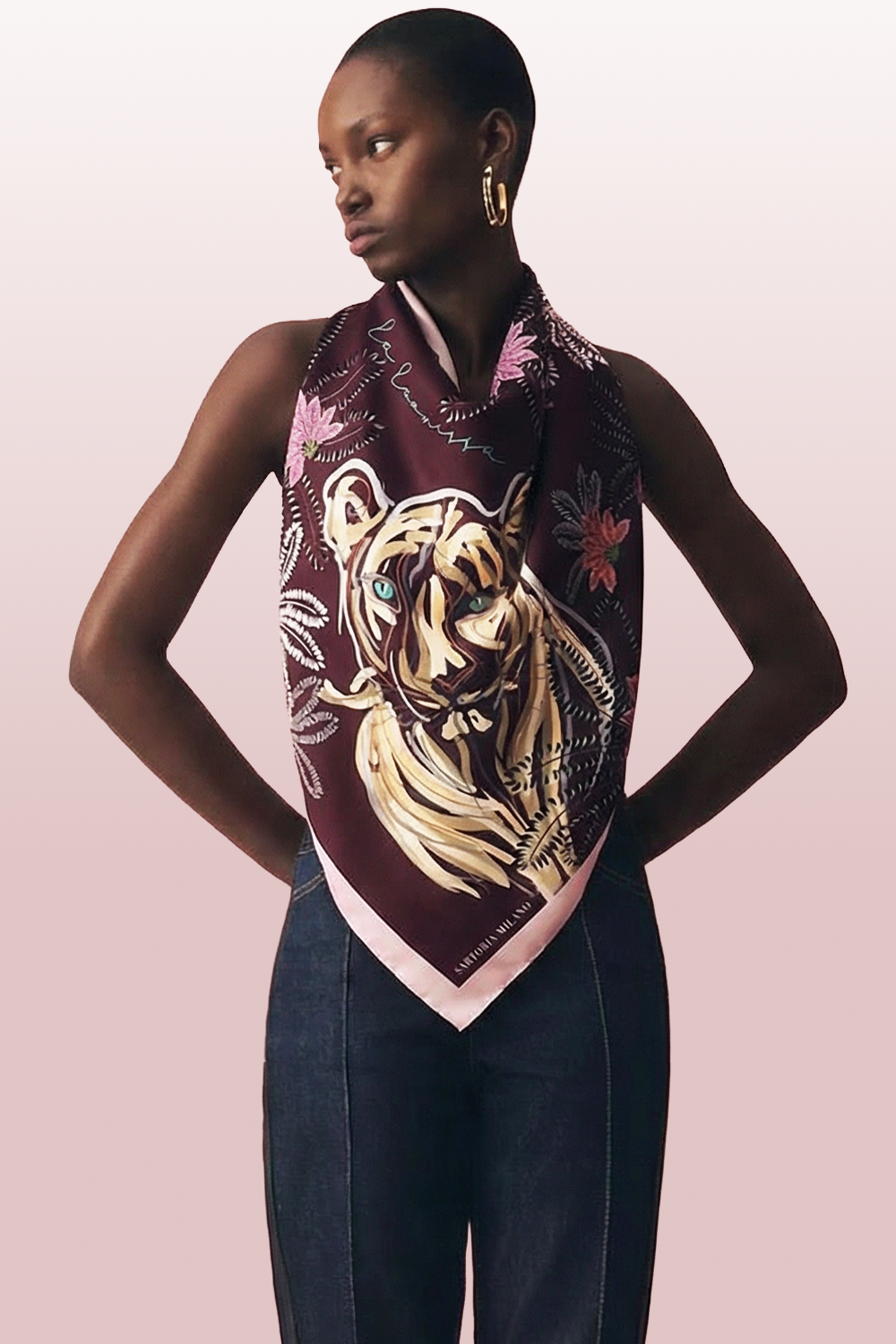 Foulard "La Leonessa" - Viola