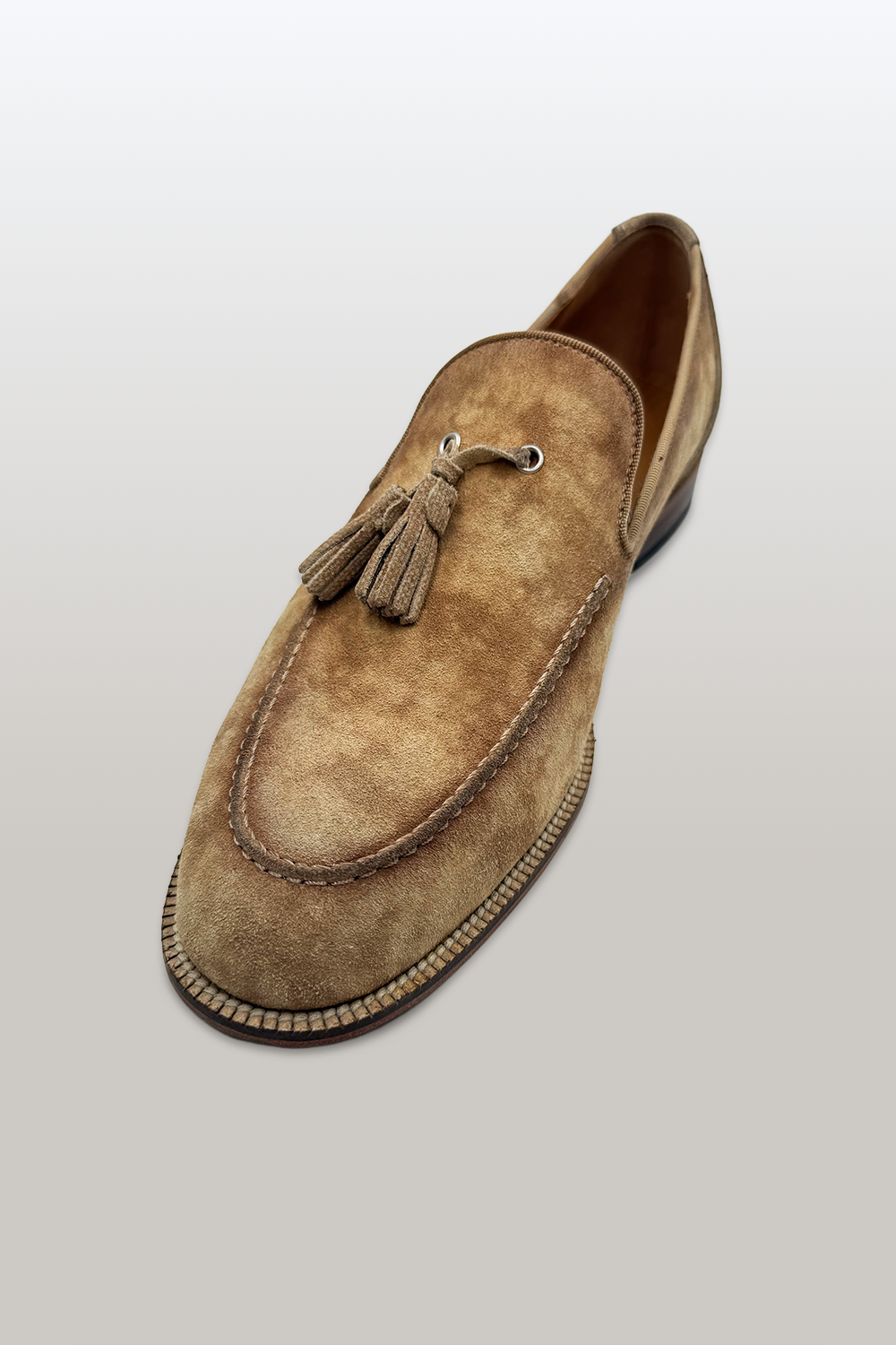 MOCASSINO IN CAMOSCIO ITALIANO - Beige