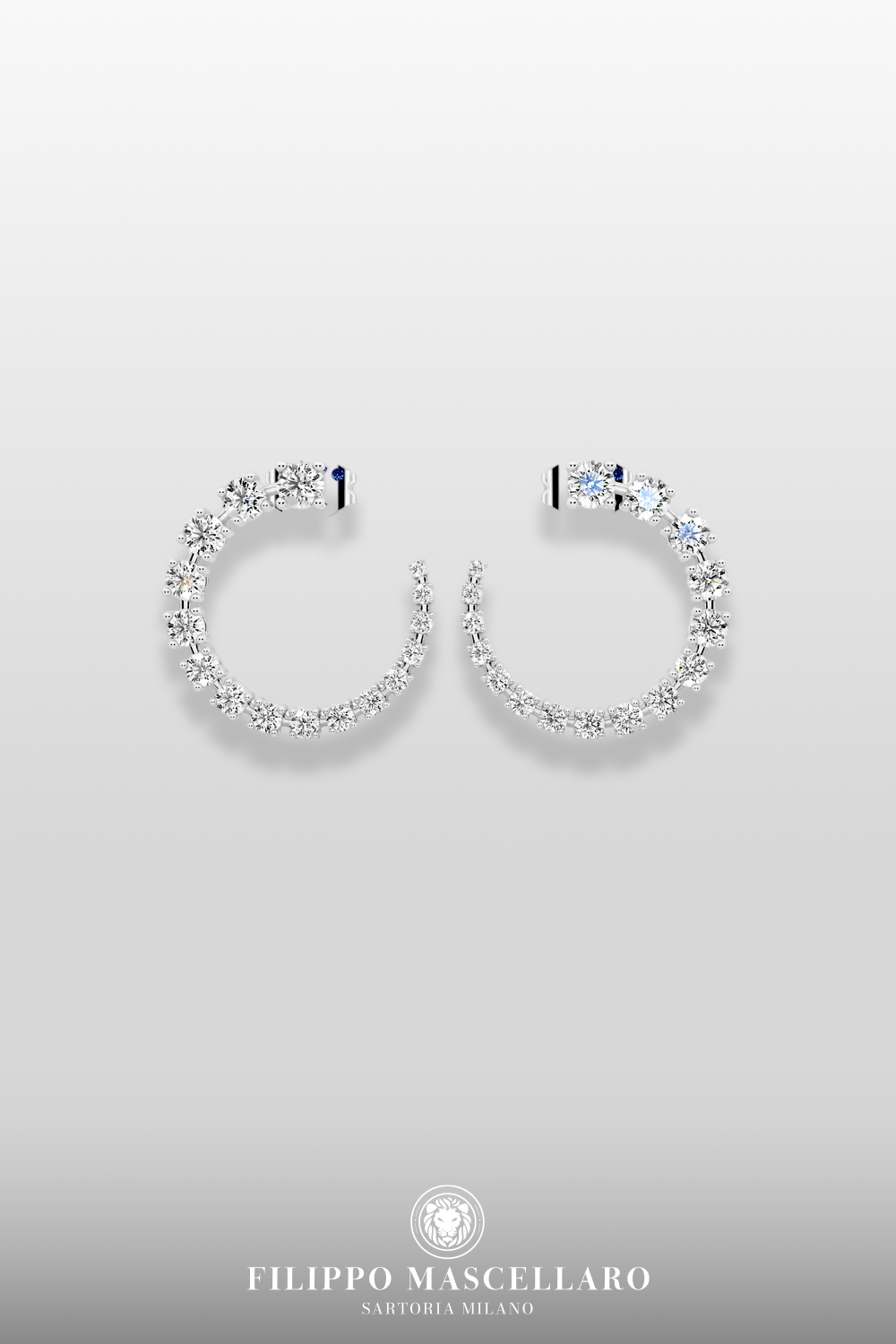 Orecchini Cerchi Radiant Crescent