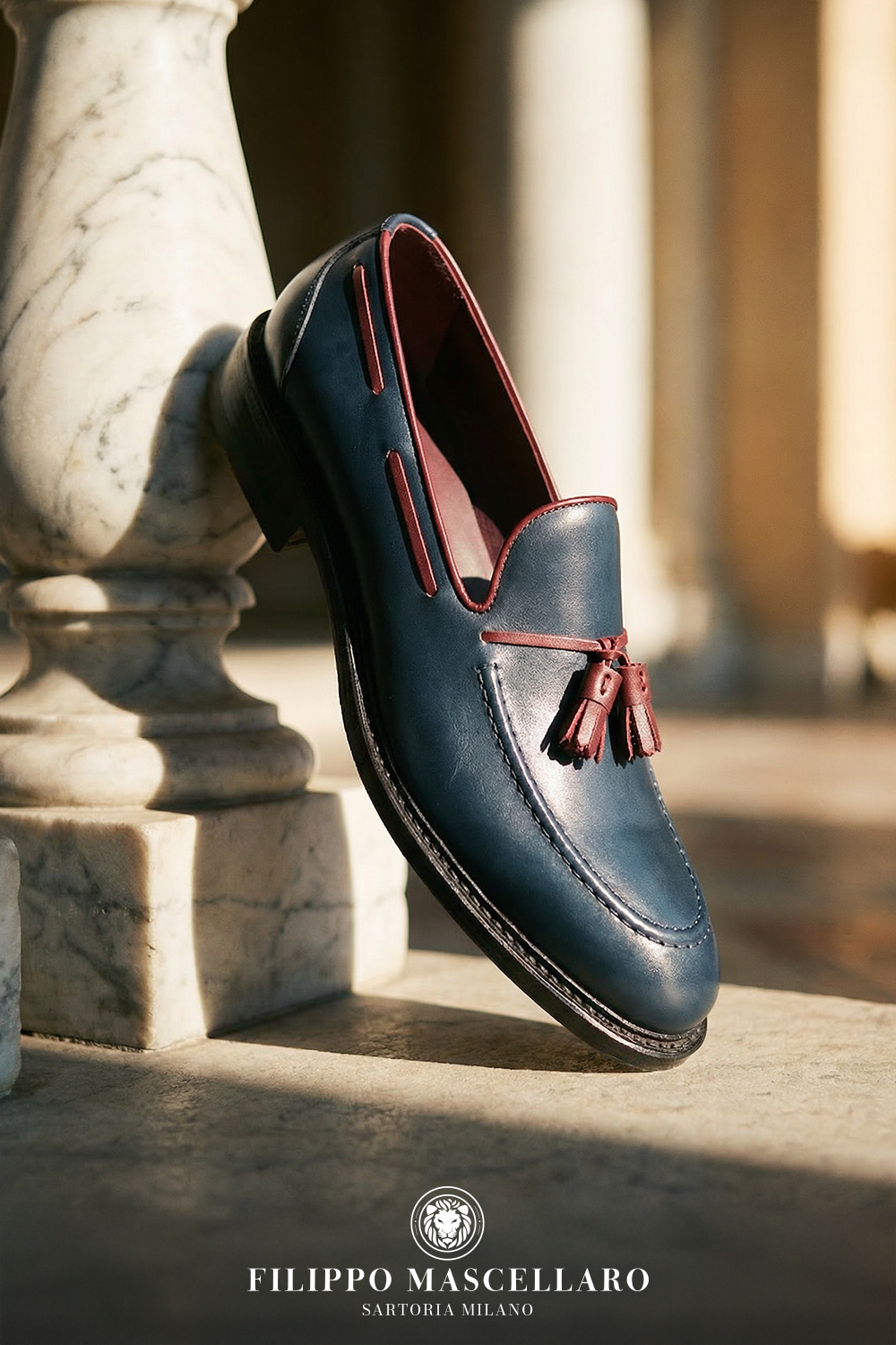 MOCASSINO IN BUFALINO BICOLORE